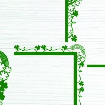 Intra απο ξύλο plywood 3mm-4mm πάχος – Πακέτο Door Corner St. Patrick's Day Δίασταση  20x20 cm INTRAFABR-114351992 - Image 1