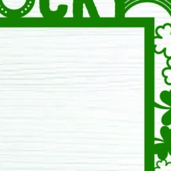 Intra απο ξύλο plywood 3mm-4mm πάχος – Πακέτο Door Corner St. Patrick's Day Δίασταση  20x20 cm INTRAFABR-114351992 - Image 4
