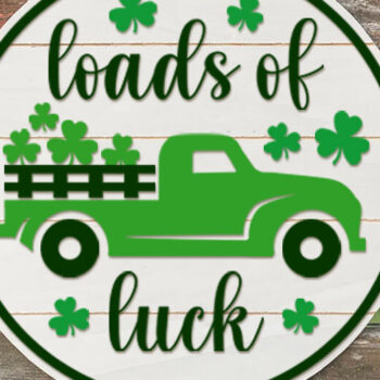 Intra απο ξύλο plywood 3mm-4mm πάχος – Πακέτο πινακίδων κρεμάστρας πόρτας St Patricks Day Δίασταση 20x20 cm INTRAFABR-60314004 - Image 3