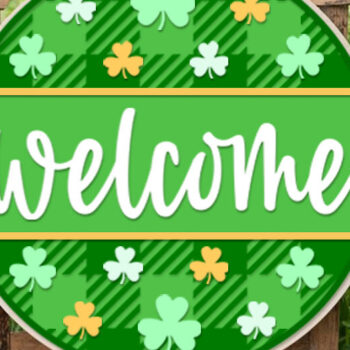 Intra απο ξύλο plywood 3mm-4mm πάχος – Πακέτο πινακίδων κρεμάστρας πόρτας St Patricks Day Δίασταση 20x20 cm INTRAFABR-60314004 - Image 4