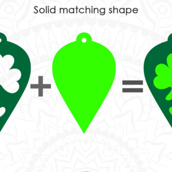 Intra απο ξύλο plywood 3mm-4mm πάχος – Σκουλαρίκι του Αγίου Πατρικίου Δίασταση  5x5 cm INTRAFABR-6921665 - Image 4