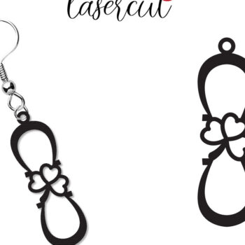 Intra απο ξύλο plywood 3mm-4mm πάχος – Σκουλαρίκια St Patrick's Day Lasercut Δίασταση 5x5 cm INTRAFABR-118041147 - Image 1