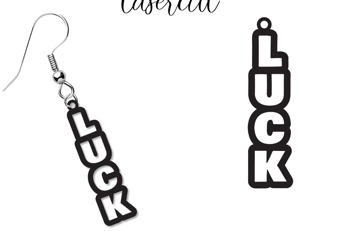 Intra απο ξύλο plywood 3mm-4mm πάχος – Σκουλαρίκια St Patrick's Day Lasercut Δίασταση  5x5 cm INTRAFABR-118041203