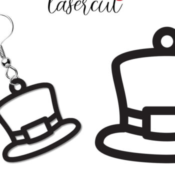 Intra απο ξύλο plywood 3mm-4mm πάχος – Σκουλαρίκια St Patrick's Day Lasercut Δίασταση 5x5 cm INTRAFABR-117725208 - Image 1