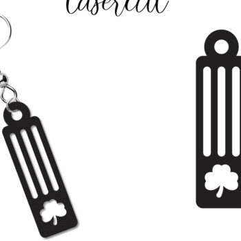 Intra απο ξύλο plywood 3mm-4mm πάχος – Σκουλαρίκια St Patrick's Day Lasercut Δίασταση  5x5 cm INTRAFABR-117725271 - Image 1