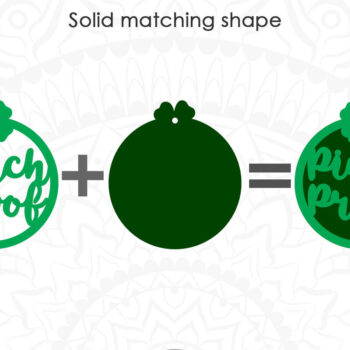 Intra απο ξύλο plywood 3mm-4mm πάχος – Σκουλαρίκι Αγίου Πατρικίου, απόδειξη τσιμπήματος Δίασταση  5x5 cm INTRAFABR-6922089 - Image 2