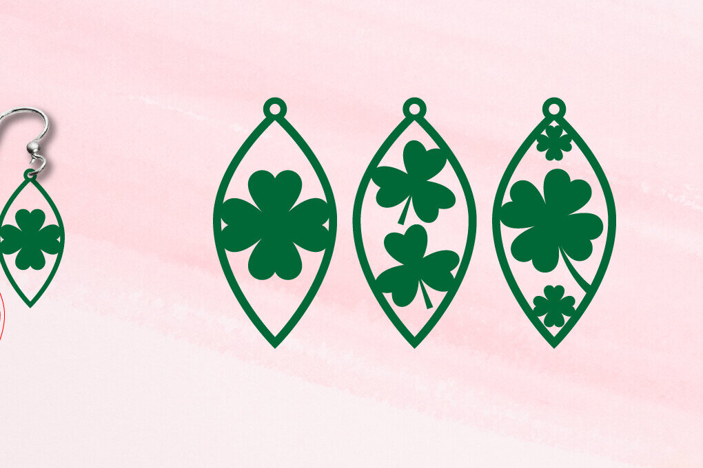 Intra απο ξύλο plywood 3mm-4mm πάχος – Σκουλαρίκια του Αγίου Πατρικίου Δίασταση  5x5 cm INTRAFABR-115671059