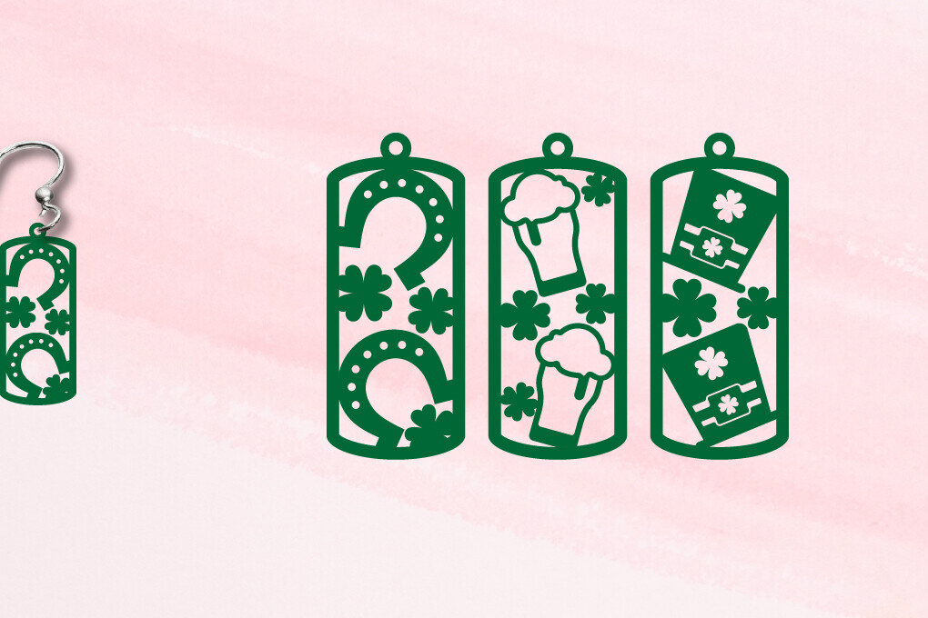 Intra απο ξύλο plywood 3mm-4mm πάχος – Σκουλαρίκια του Αγίου Πατρικίου Δίασταση  5x5 cm INTRAFABR-115202677