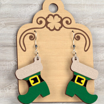 Intra απο ξύλο plywood 3mm-4mm πάχος – Σκουλαρίκια του Αγίου Πατρικίου | Αξεσουάρ Δίασταση  5x5 cm INTRAFABR-115434896 - Image 1