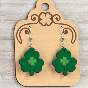 Intra απο ξύλο plywood 3mm-4mm πάχος – Σκουλαρίκια του Αγίου Πατρικίου | Αξεσουάρ Δίασταση  5x5 cm INTRAFABR-115434888 - Image 1