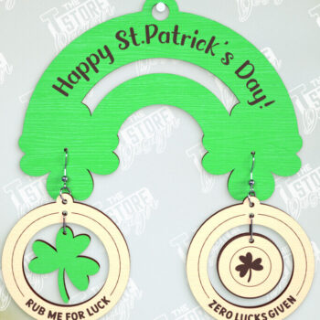 Intra απο ξύλο plywood 3mm-4mm πάχος – Πακέτο σκουλαρίκια St Patrick's Day | CNC Δίασταση  5x5 cm INTRAFABR-114248233 - Image 8