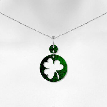 Intra απο ξύλο plywood 3mm-4mm πάχος – Σκουλαρίκια St Patrick's Day, Clover Δίασταση  5x5 cm INTRAFABR-7355086 - Image 4