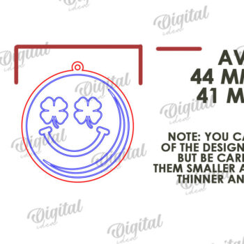 Intra απο ξύλο plywood 3mm-4mm πάχος – St Patricks Day Σκουλαρίκια με λέιζερ Δίασταση  5x5 cm INTRAFABR-114201337 - Image 2