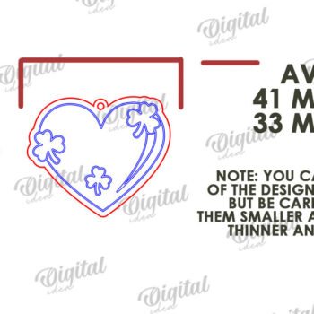 Intra απο ξύλο plywood 3mm-4mm πάχος – St Patricks Day Σκουλαρίκια με λέιζερ Δίασταση  5x5 cm INTRAFABR-114202048 - Image 2