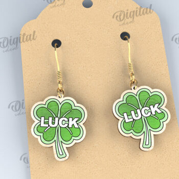 Intra απο ξύλο plywood 3mm-4mm πάχος – Πακέτο LaserCut Σκουλαρίκια St Patricks Day Δίασταση  5x5 cm INTRAFABR-114206994 - Image 9