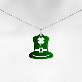 Intra απο ξύλο plywood 3mm-4mm πάχος – Σκουλαρίκια St Patrick's Day Καπέλο καλικάτζαρου Δίασταση  5x5 cm INTRAFABR-7124133 - Image 2