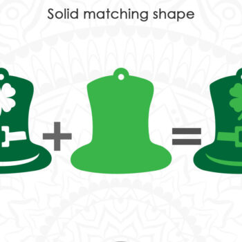 Intra απο ξύλο plywood 3mm-4mm πάχος – Σκουλαρίκια St Patrick's Day Καπέλο καλικάτζαρου Δίασταση  5x5 cm INTRAFABR-7124133 - Image 4