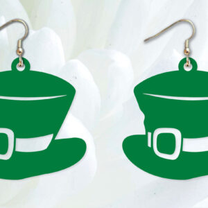 Intra απο ξύλο plywood 3mm-4mm πάχος – Σκουλαρίκια St Patrick's Day Δίασταση  5x5 cm INTRAFABR-90694315