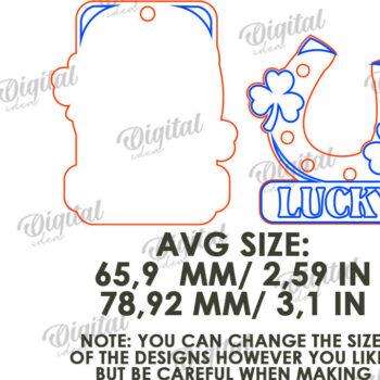 Intra απο ξύλο plywood 3mm-4mm πάχος – Κοπή λέιζερ με ετικέτα δώρου για την ημέρα του Αγίου Πατρικίου Δίασταση 20x20 cm INTRAFABR-112861830 - Image 2