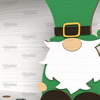 Intra απο ξύλο plywood 3mm-4mm πάχος – Πακέτο κοπής με λέιζερ Gnome του Αγίου Πατρικίου Δίασταση 20x20 cm INTRAFABR-88840550 - Image 7