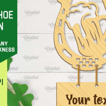 Intra απο ξύλο plywood 3mm-4mm πάχος – Πέταλο κοπής με λέιζερ του Αγίου Πατρικίου Δίασταση  20x20 cm INTRAFABR-89284162 - Image 1