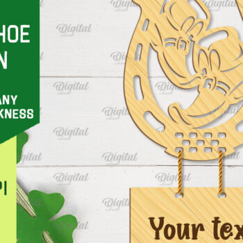 Intra απο ξύλο plywood 3mm-4mm πάχος – Πέταλο κοπής με λέιζερ του Αγίου Πατρικίου Δίασταση  20x20 cm INTRAFABR-89284270 - Image 1