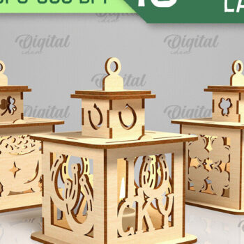 Intra απο ξύλο plywood 3mm-4mm πάχος – Πακέτο φαναριών του Αγίου Πατρικίου Δίασταση  20x20 cm INTRAFABR-88151365 - Image 1