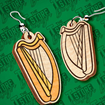 Intra απο ξύλο plywood 3mm-4mm πάχος – Σκουλαρίκια λέιζερ St. Patricks Day | CNC Δίασταση 5x5 cm INTRAFABR-83550159 - Image 9