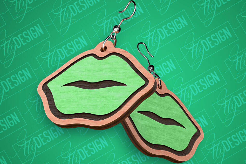 Intra απο ξύλο plywood 3mm-4mm πάχος – Σκουλαρίκια λέιζερ St. Patricks Day | CNC Δίασταση  5x5 cm INTRAFABR-82461207