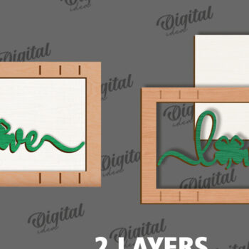 Intra απο ξύλο plywood 3mm-4mm πάχος – Κοπή λέιζερ Mini Sign Day St. Patrick Δίασταση  40x30 cm INTRAFABR-113766679 - Image 2