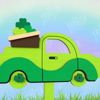 Intra απο ξύλο plywood 3mm-4mm πάχος – Πακέτο φυτικών πασσάλων για την ημέρα του Αγίου Πατρικίου Δίασταση 20x20 cm INTRAFABR-115492981 - Image 5