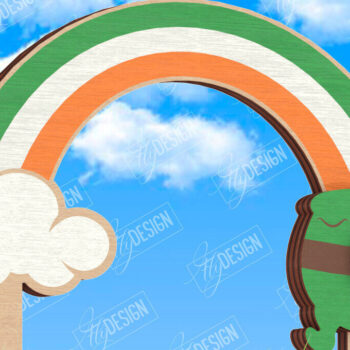 Intra απο ξύλο plywood 3mm-4mm πάχος – Πακέτο φυτικών πασσάλων για την ημέρα του Αγίου Πατρικίου Δίασταση  20x20 cm INTRAFABR-115492505 - Image 3