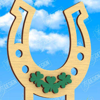 Intra απο ξύλο plywood 3mm-4mm πάχος – Πακέτο φυτικών πασσάλων για την ημέρα του Αγίου Πατρικίου Δίασταση  20x20 cm INTRAFABR-115492505 - Image 4