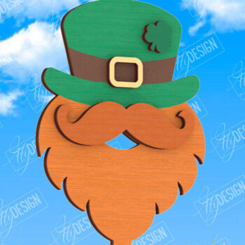 Intra απο ξύλο plywood 3mm-4mm πάχος – Πακέτο φυτικών πασσάλων για την ημέρα του Αγίου Πατρικίου Δίασταση  20x20 cm INTRAFABR-115492505 - Image 5