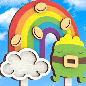 Intra απο ξύλο plywood 3mm-4mm πάχος – Πασσάλους φυτών για την ημέρα του Αγίου Πατρικίου | Κήπος Δίασταση  20x20 cm INTRAFABR-115492373