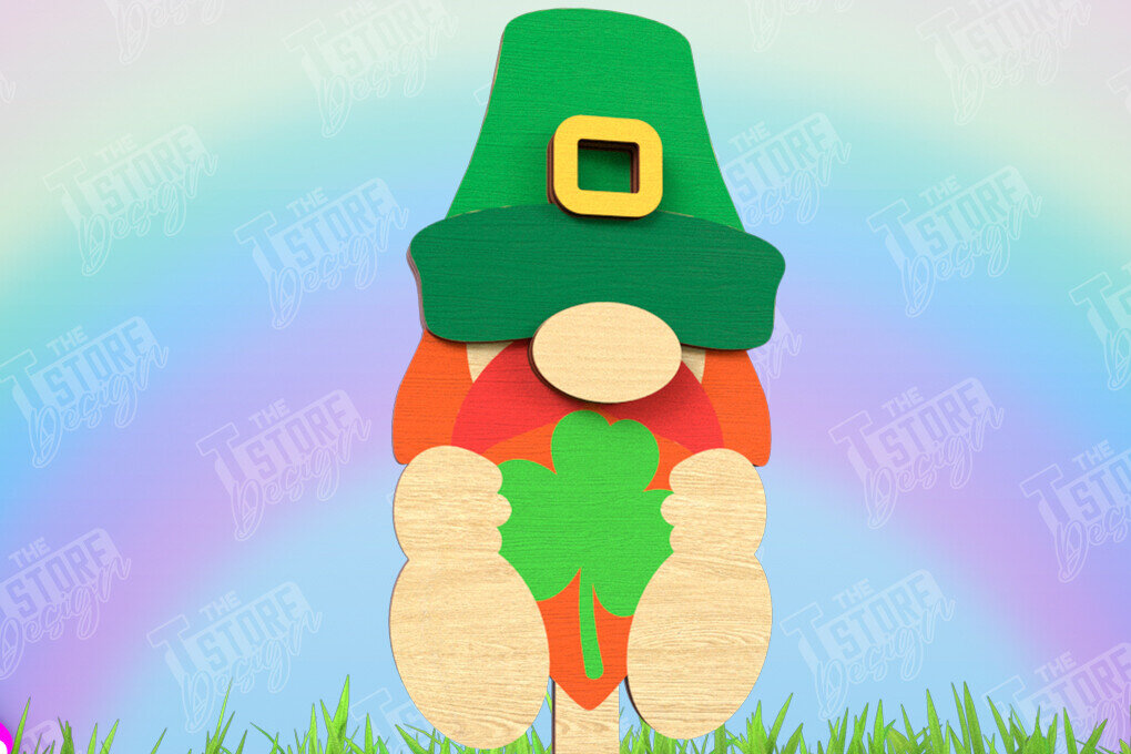 Intra απο ξύλο plywood 3mm-4mm πάχος – Πασσάλους φυτών για την ημέρα του Αγίου Πατρικίου | Κήπος Δίασταση  20x20 cm INTRAFABR-115492449