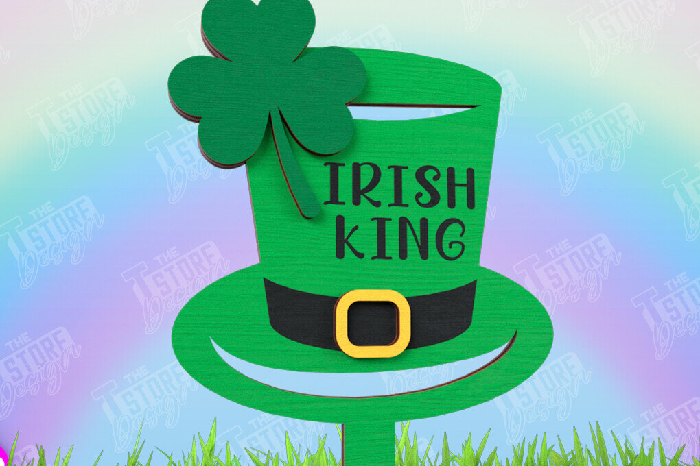 Intra απο ξύλο plywood 3mm-4mm πάχος – Πασσάλους φυτών για την ημέρα του Αγίου Πατρικίου | Κήπος Δίασταση  20x20 cm INTRAFABR-115492465