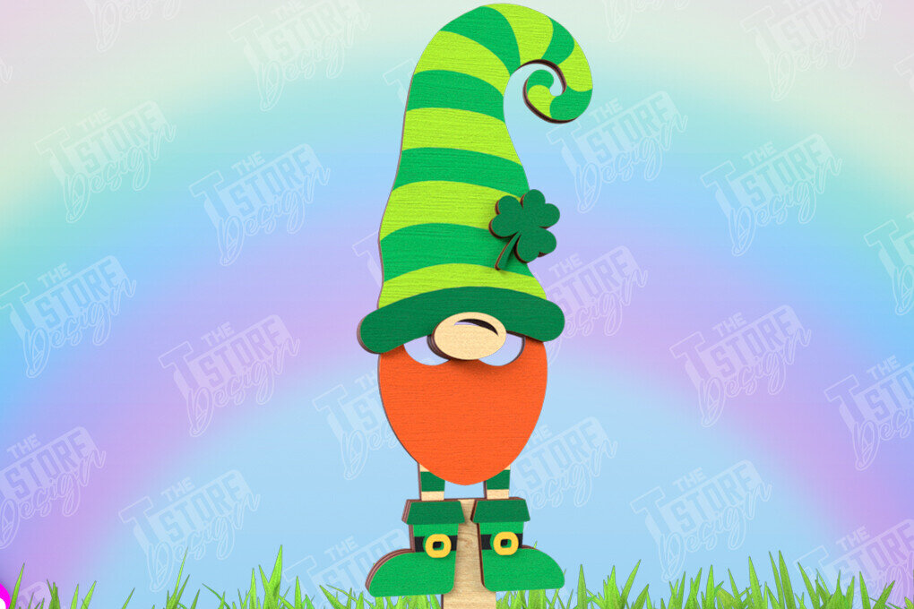 Intra απο ξύλο plywood 3mm-4mm πάχος – Πασσάλους φυτών για την ημέρα του Αγίου Πατρικίου | Κήπος Δίασταση  20x20 cm INTRAFABR-115492492