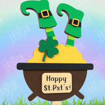 Intra απο ξύλο plywood 3mm-4mm πάχος – Πασσάλους φυτών για την ημέρα του Αγίου Πατρικίου | Κήπος Δίασταση  20x20 cm INTRAFABR-115492495 - Image 1