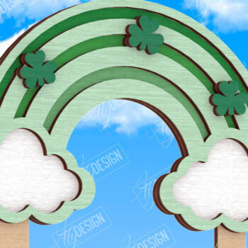 Intra απο ξύλο plywood 3mm-4mm πάχος – Πασσάλους φυτών για την ημέρα του Αγίου Πατρικίου | Κήπος Δίασταση 20x20 cm INTRAFABR-115492324 - Image 1