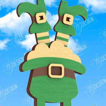 Intra απο ξύλο plywood 3mm-4mm πάχος – Πασσάλους φυτών για την ημέρα του Αγίου Πατρικίου | Κήπος Δίασταση 20x20 cm INTRAFABR-115492331 - Image 1