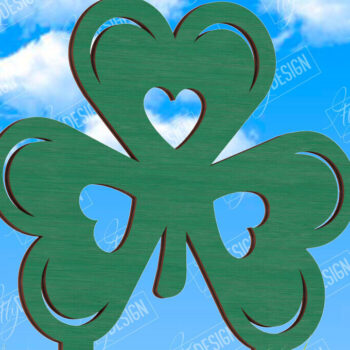 Intra απο ξύλο plywood 3mm-4mm πάχος – Πασσάλους φυτών για την ημέρα του Αγίου Πατρικίου | Κήπος Δίασταση  20x20 cm INTRAFABR-115492364 - Image 1