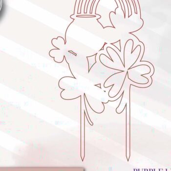 Intra απο ξύλο plywood 3mm-4mm πάχος – Φυτό St. Patrick's Day Plant Trellis Houseplant Stakes Αρχείο Δίασταση 20x20 cm INTRAFABR-72795544 - Image 2