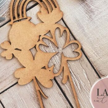 Intra απο ξύλο plywood 3mm-4mm πάχος – Φυτό St. Patrick's Day Plant Trellis Houseplant Stakes Αρχείο Δίασταση 20x20 cm INTRAFABR-72795544 - Image 3