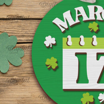 Intra απο ξύλο plywood 3mm-4mm πάχος – Πακέτο με ταμπέλες του Αγίου Πατρικίου Δίασταση  20x20 cm INTRAFABR-88229242 - Image 4