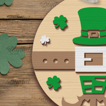 Intra απο ξύλο plywood 3mm-4mm πάχος – Πακέτο με ταμπέλες του Αγίου Πατρικίου Δίασταση  20x20 cm INTRAFABR-88229242 - Image 6