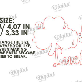 Intra απο ξύλο plywood 3mm-4mm πάχος – Κοπή λέιζερ με τριφύλλι του Αγίου Πατρικίου Δίασταση  20x20 cm INTRAFABR-114510946 - Image 3