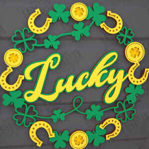 Intra απο ξύλο plywood 3mm-4mm πάχος – Σημάδια του Αγίου Πατρικίου | Διακόσμηση τοίχου Δίασταση  40x30 cm INTRAFABR-115373444