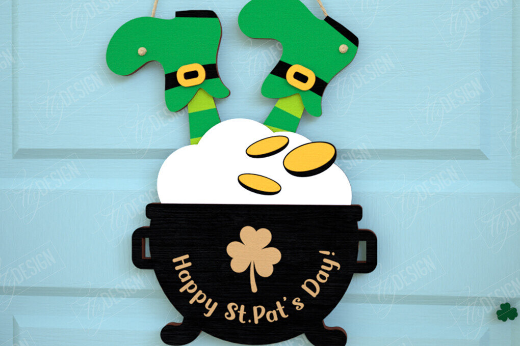 Intra απο ξύλο plywood 3mm-4mm πάχος – Σημάδια του Αγίου Πατρικίου | Διακόσμηση τοίχου Δίασταση  40x30 cm INTRAFABR-115677529