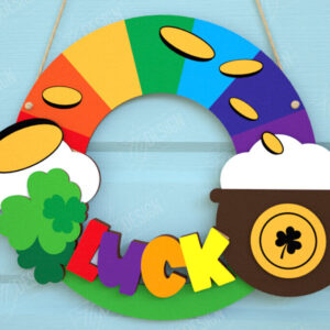 Intra απο ξύλο plywood 3mm-4mm πάχος – Σημάδια του Αγίου Πατρικίου | Διακόσμηση τοίχου Δίασταση  40x30 cm INTRAFABR-115677568